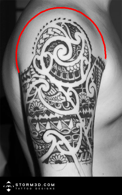 Last year I created a half sleeve tattoo in polynesian style for a Dutch 