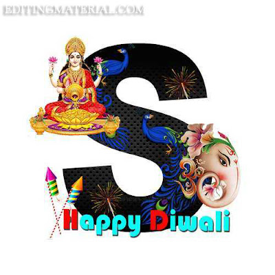Happy diwali S alphabet image