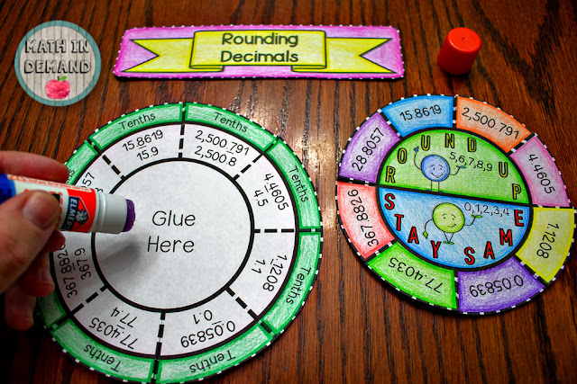 Rounding Decimals Wheel Foldable