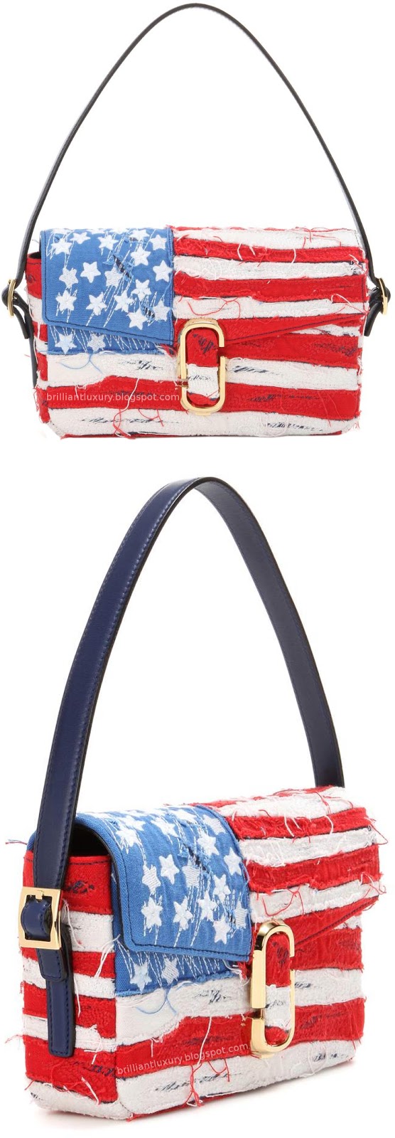 Brilliant Luxury ♦ Marc Jacobs american flag shoulder bag