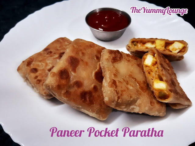 Paneer Pocket Paratha is a very unique recipe of stuffed paratha.