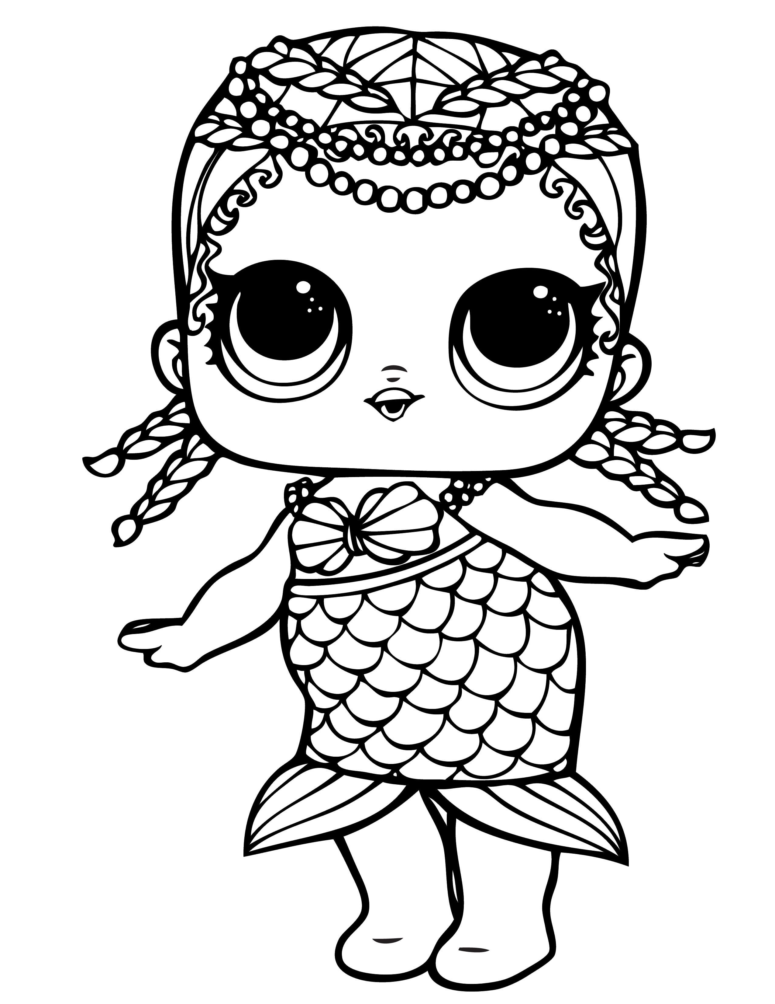 Printable LOL Doll Coloring Pages PDF - Coloringfolder.com  Unicorn  coloring pages, Mermaid coloring pages, Coloring pages