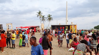 Every sunday evening is a party in Sao Tome