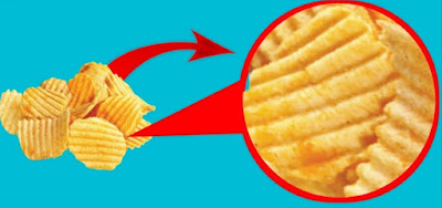 Have you ever noticed the lines on potato chips.. It's not a design.. There's a business secret in it.. That's it..