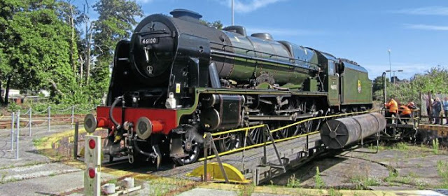 Royal Scot on the turntable 