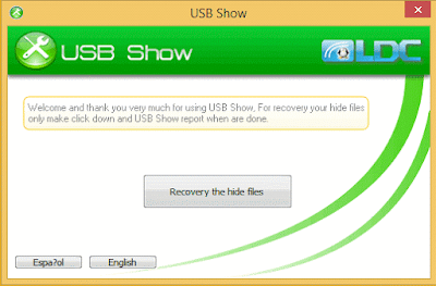 تحميل برنامج إظهار الملفات المخفية من الفلاشات USB Show