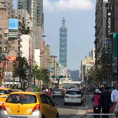 Tapei 101 seen from across town, in Taipei, Taiwan