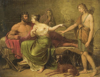Homossexualidade na Grécia Antiga - Fedra acusando Hipólito para Teseu