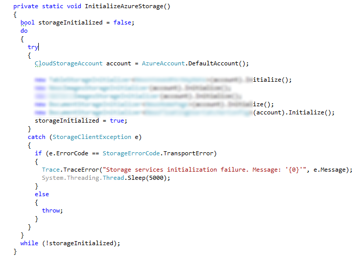 InitializeAzureStorage