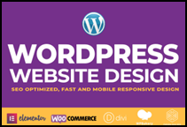 build wordpress website design and website development