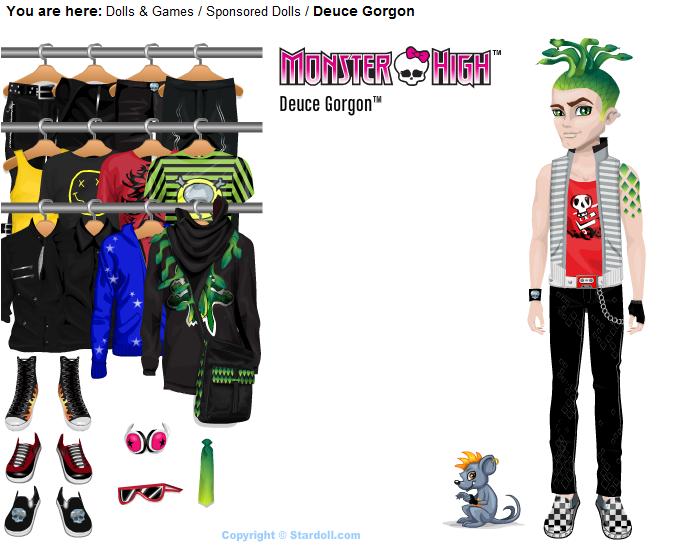 There is also a site where you have games and stuff about Monster High