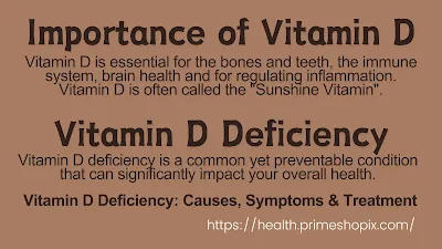 Vitamin D Deficiency: Causes, Symptoms & Treatment