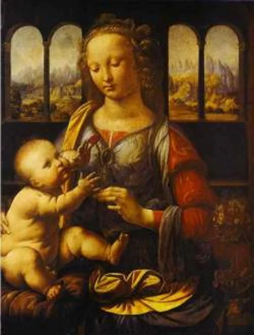 Madona com cravo, pintura de Da Vinci.