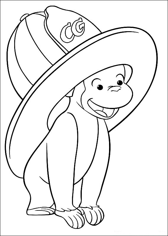 Download Curious George Drawings coloring