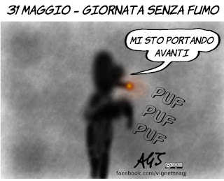 giornata senza fumo, fumo, vizi, umorismo, vignetta