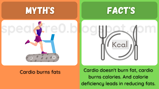 Workout Myths : Cardio burns fats.
