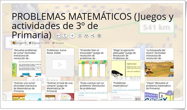 10 juegos y actividades interactivas sobre PROBLEMAS MATEMÁTICOS de 3º de Primaria