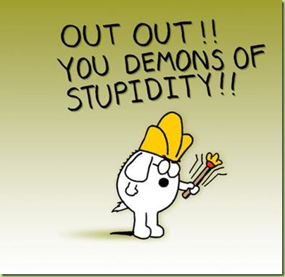 dogbert demons of stupidity