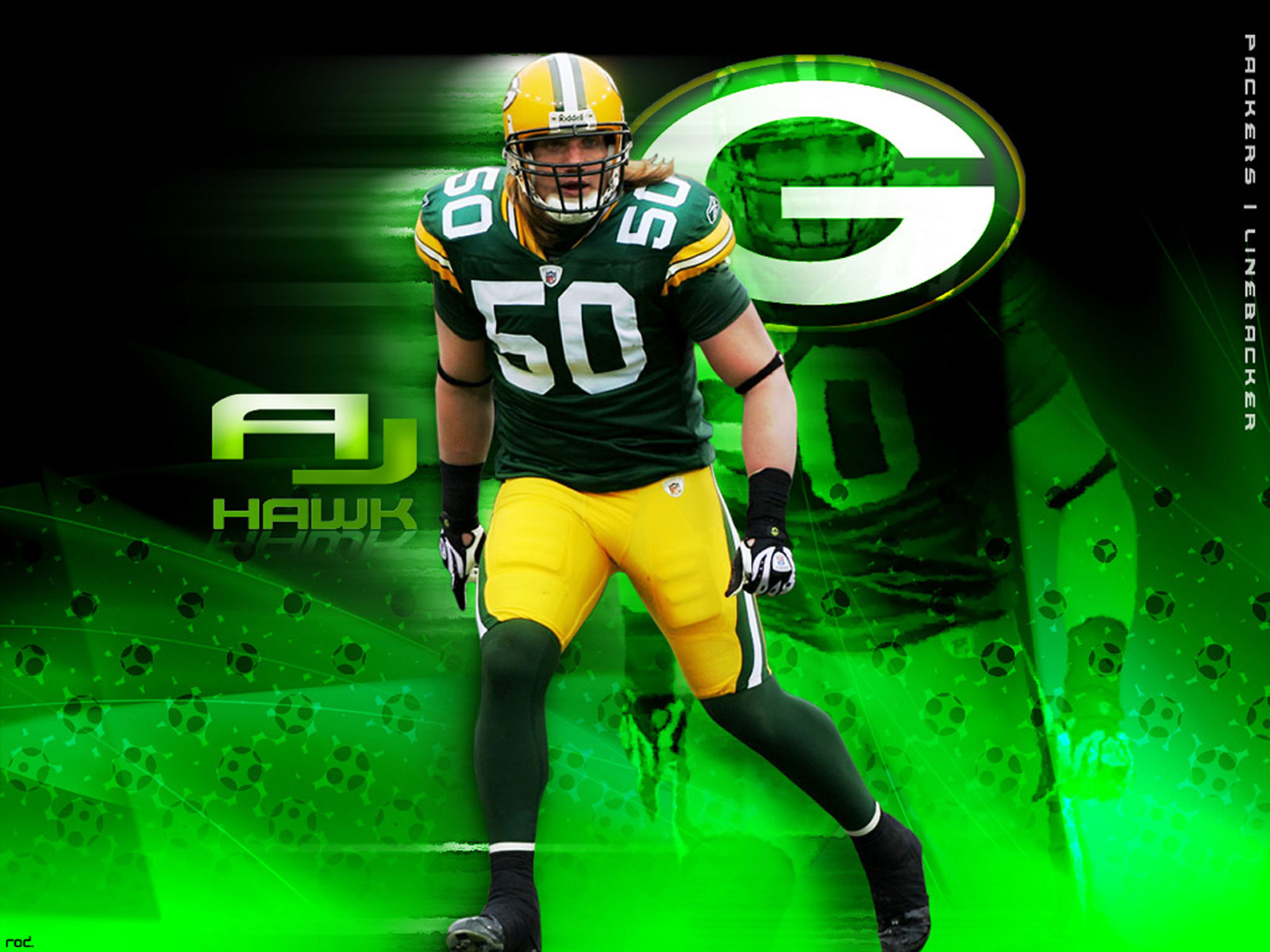 NFL Wallpapers: AJ Hawk - Green Bay Packers