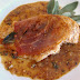 Chicken Saltimbocca with White Wine Mustard Sauce