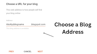 Choose a Blog Name and Address