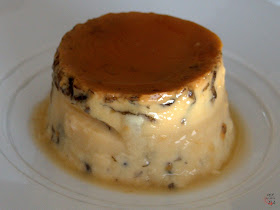 Flan de huevo aromatizado con trufa negra fresca