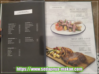 menu restoran me'nate steak hub