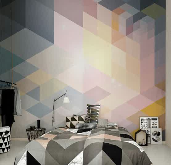 Interesting Trendy Geometric Bedroom Decoration Ideas