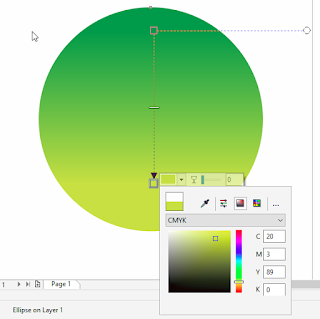 Membuat Background dua warna Corel Draw