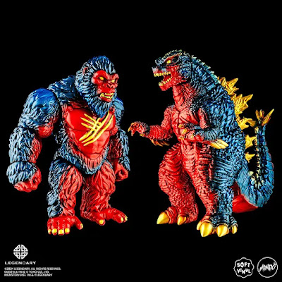 Godzilla x Kong: The New Empire Retro Titan Variant Soft Vinyl Figures by Mondo