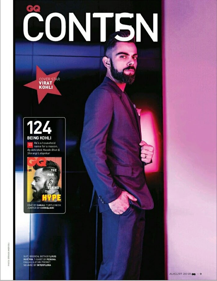 Virat Kohli Photoshoot for GQ Magazine 2018 exclusive Pictures of Cricket Superstar