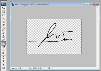 cara mengedit scan tanda tangan dengan photoshop