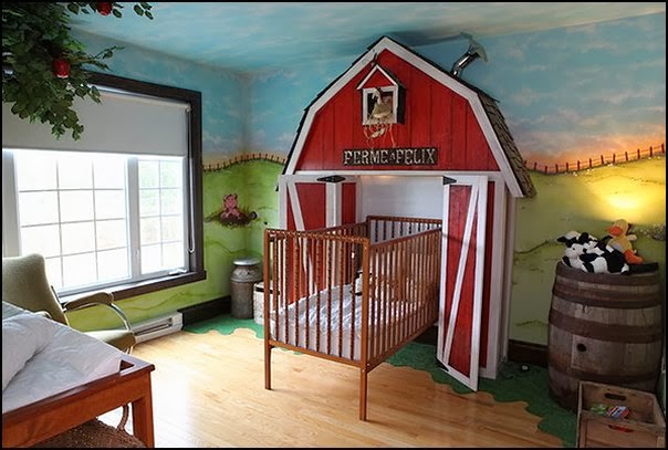 wall decor ideas nursery Farm Theme Decorating Ideas | 604 x 407