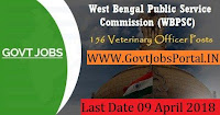 West Bengal Public Service Commission Recruitment 2018 Government Job for Veterinary Officer