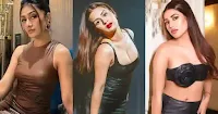indian model in latex leather outfits social media star influencer