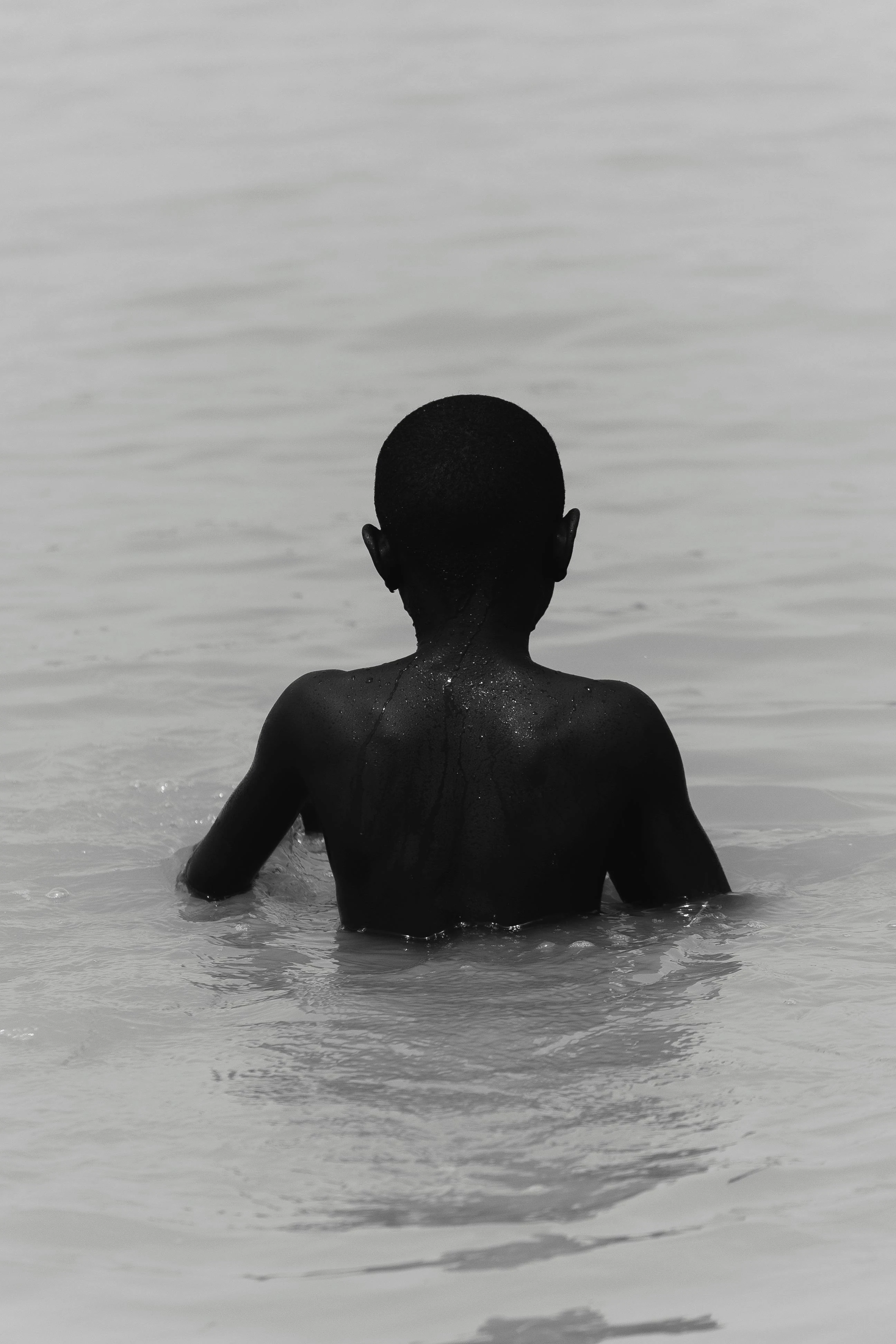 A boy inside water