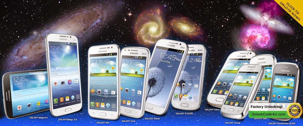 Factory Unlock Code for any Samsung Galaxy Phone