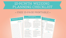 FREE 12-Month Wedding Planning Printable | Boone Photographer