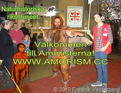 Kombination människor isbjörn Flores. Nr 2. Med amorism