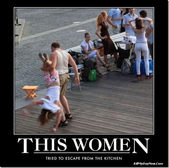 Women Tried to Escape from the Kitchen