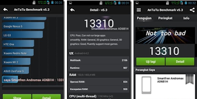 Benchmark AnTuTu Smartfren Andromax C3