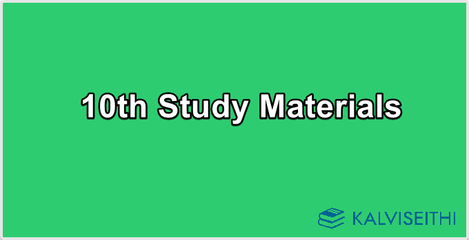 10th Study Materials