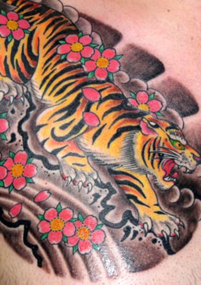 Tattoo Harimau  Tiger Tattoo Gambar  Seni Tattoo
