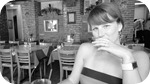 Jill at the cafe.