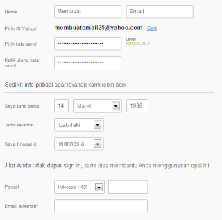 Cara membuat email Yahoo, cara membuat, email yahoo,tutorial