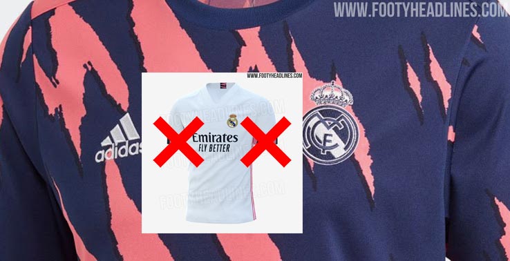 Trikot von Adidas Real Madrid 2021 vor dem Spiel ...