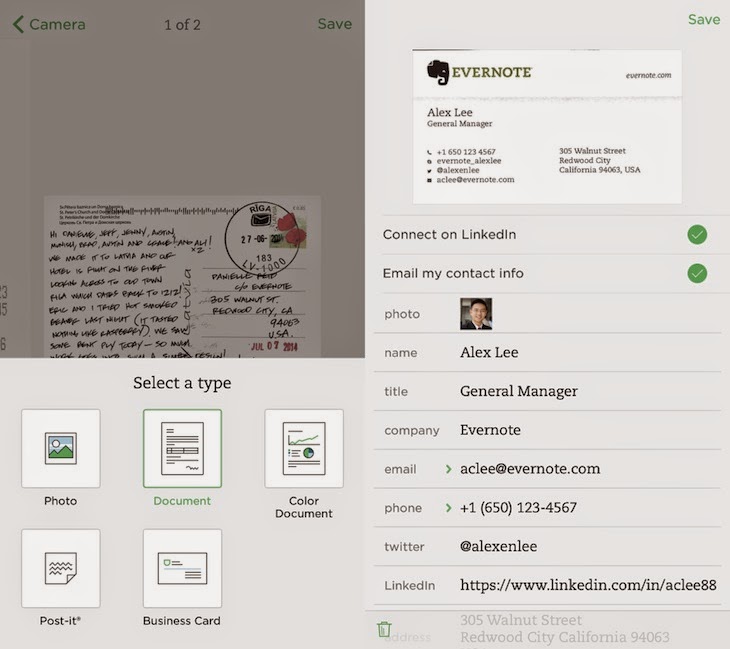 Evernote para iOS compatible con el Apple Watch