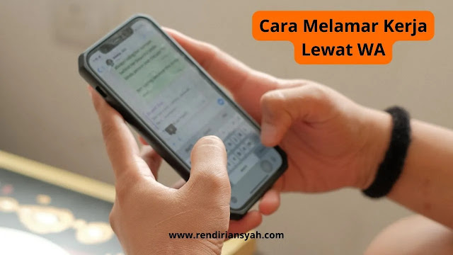 Ilustrasi mengirim pesan WhatsApp