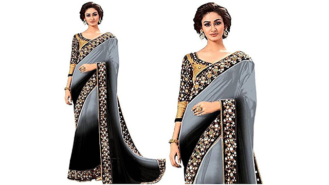 Vinayak Textile Latest Design Women's Party Wear Georgette Saree