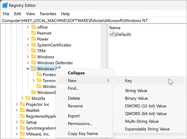 24-New-Key-on-Windows-NT-folder
